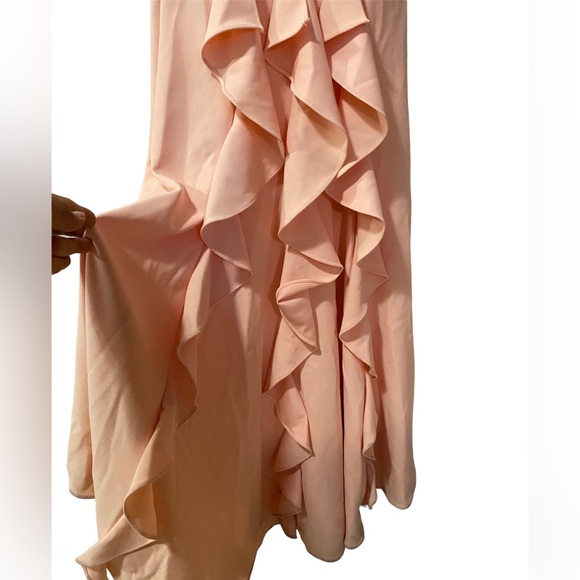 NEW BETSY & ADAM FORMAL DRESS COLOR MELON PINK  SIZE 6 - Picture 6 of 7